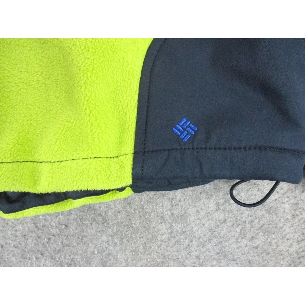 Columbia Jacket Mens Large Green Black Omni-Heat Interchange Insulated Coat